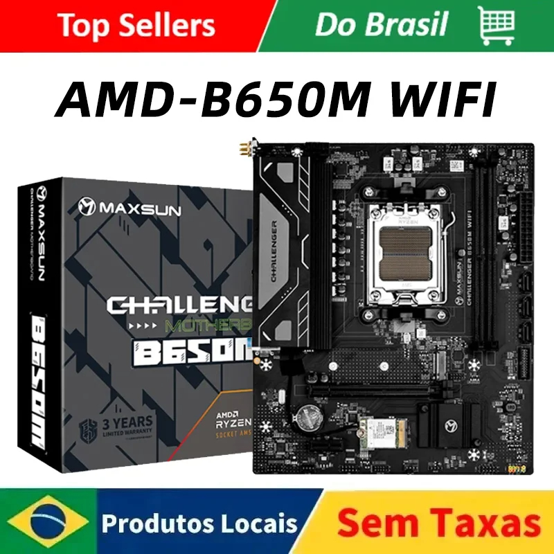 [ Do Brasil ] Placa mãe MAXSUN B650M WiFi DDR5 AM5