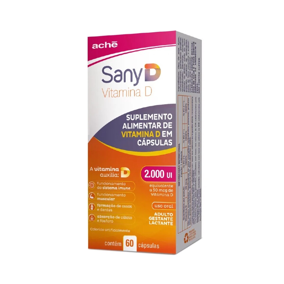 Sany D 2.000UI 60 Capsulas