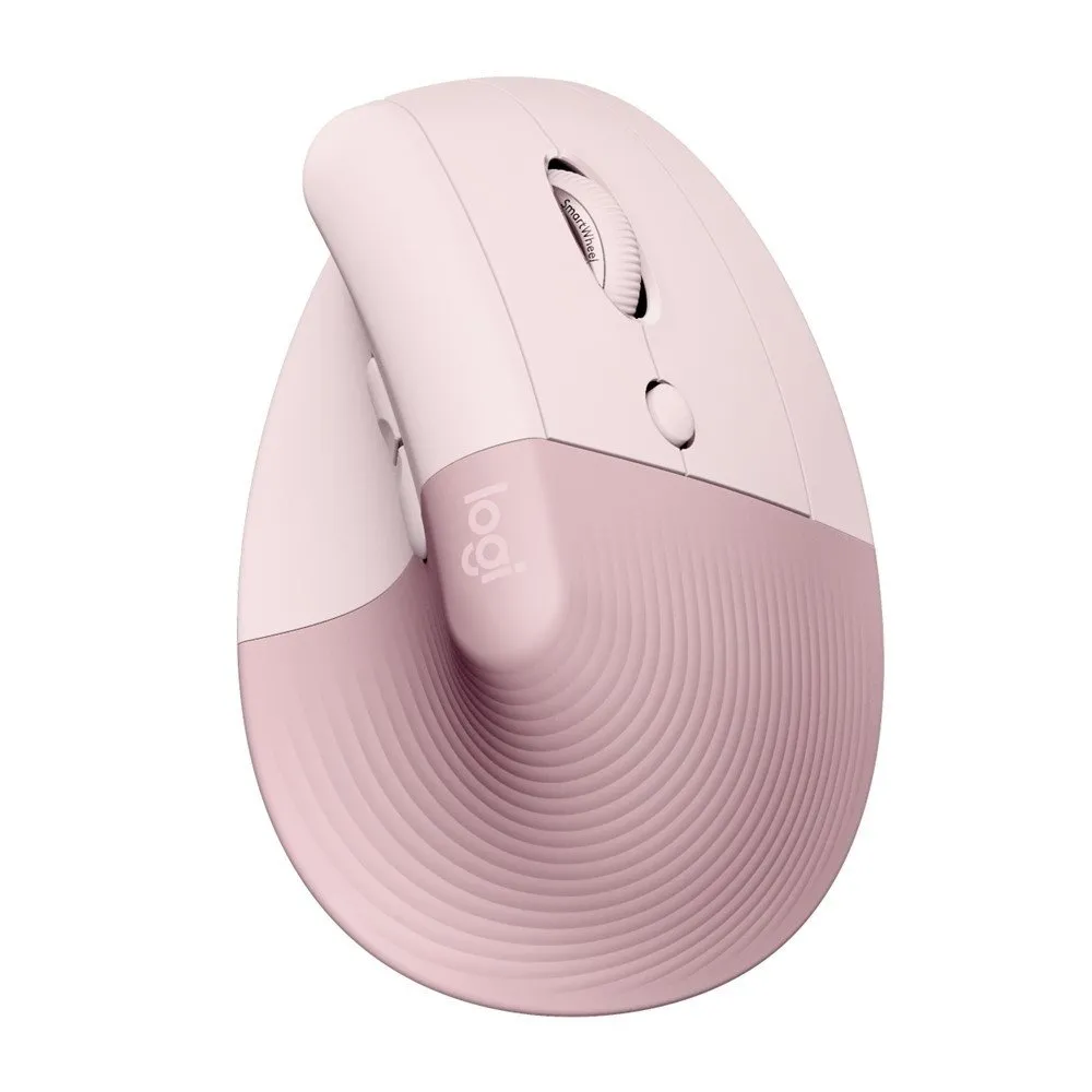 Mouse Logitech Wireless Ergonômico Lift Vertical Rose