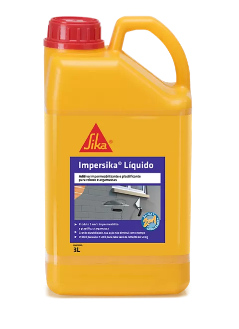 Impersika Aditivo Líquido Impermeabilizante Plastificante 18L Sika