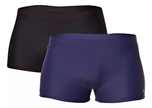 Kit 2 Sungas Boxer Lisa Com Bordado Mash