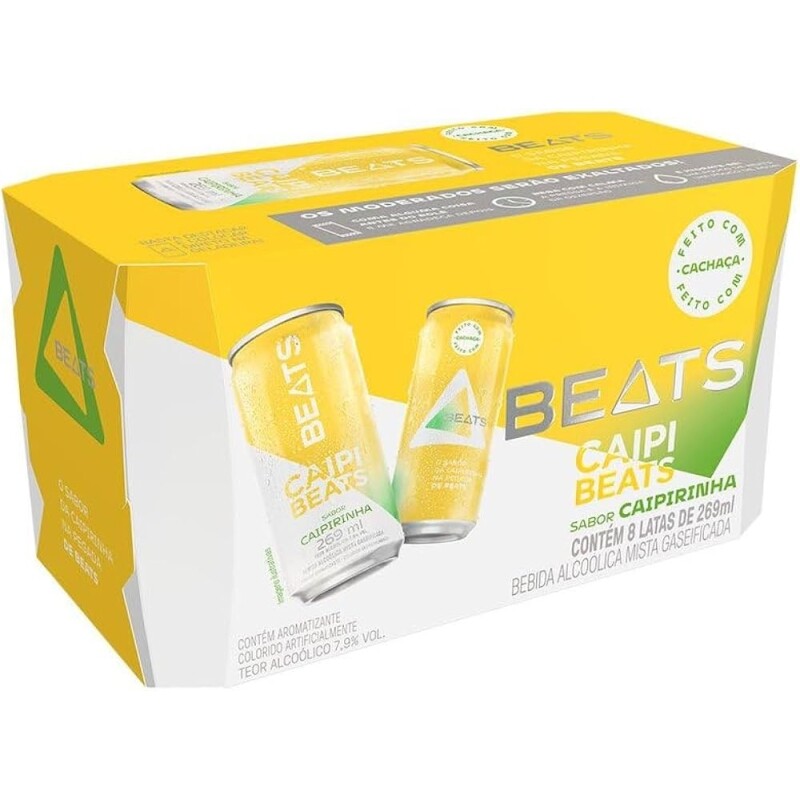 8 Unidades Skol Beats Mint Caipirinha Lata 269ml