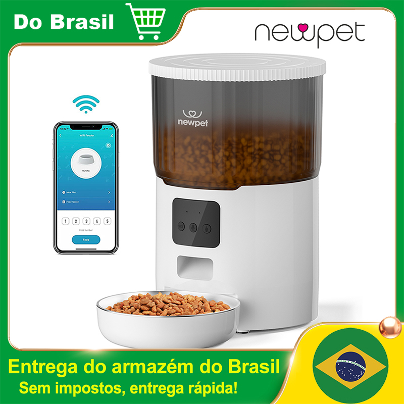 [Do Brasil/Gpay R$202] Alimentador Automático de 4L para Pet Newpet