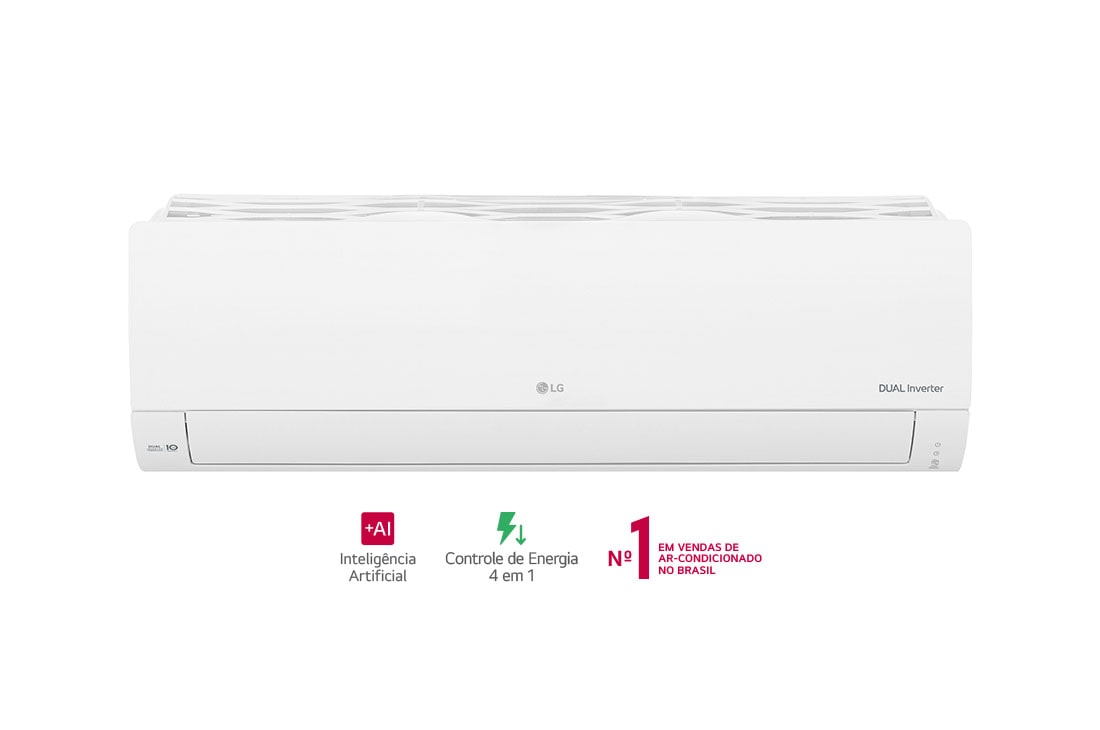 Ar-Condicionado LG Dual Inverter Compact +AI 12.000 BTU Frio 220V - S3-Q12JAQAL | LG BR