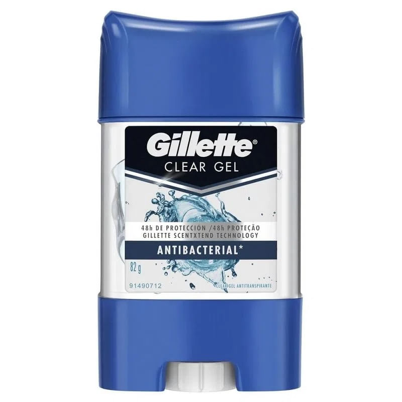 Desodorante Gel Antitranspirante Gillette Antibacterial 82g