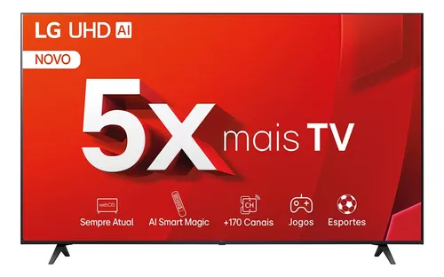 Smart TV 50" 4K LG Ultra HD com Processador a5 Ger7 AI Alexa/Chromecast integrado Otimizador de Jogos webOS - 50UT8050