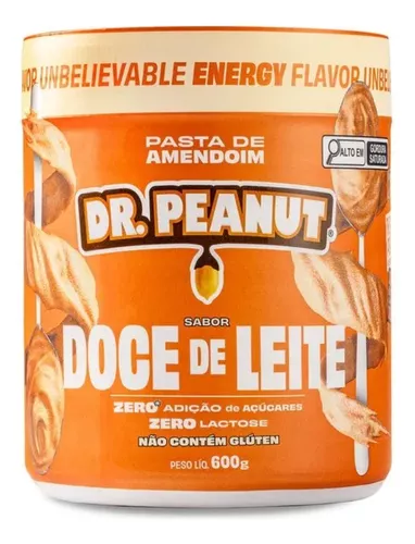 Pasta de Amendoim Dr Peanut Doce de Leite Whey Gourmet - 600g