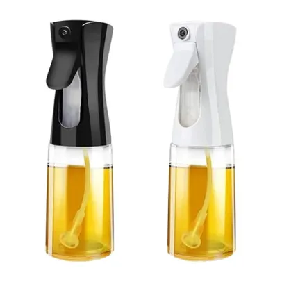 Kit Galheteiro Pulverizador Spray Gourmet 2 Peças (Preto e Branco)