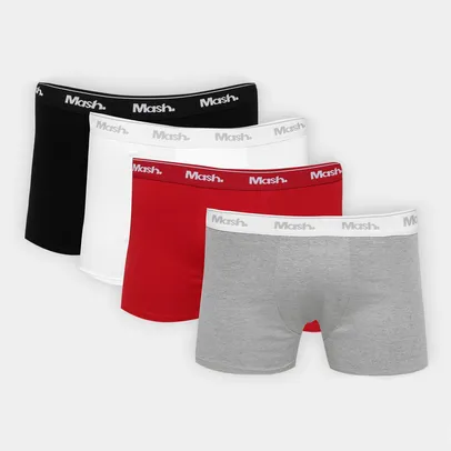 Kit Cueca Boxer Mash 4 Peças