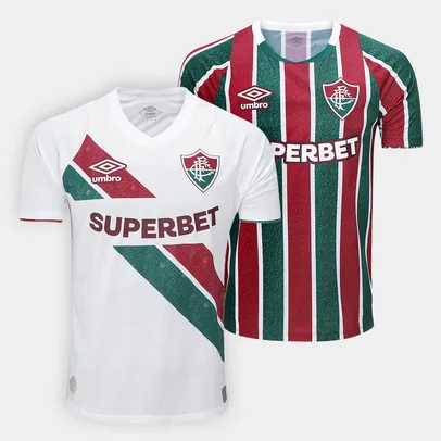 Kit Camisa Fluminense 24/25 s/n° Torcedor I e II Umbro Masculina