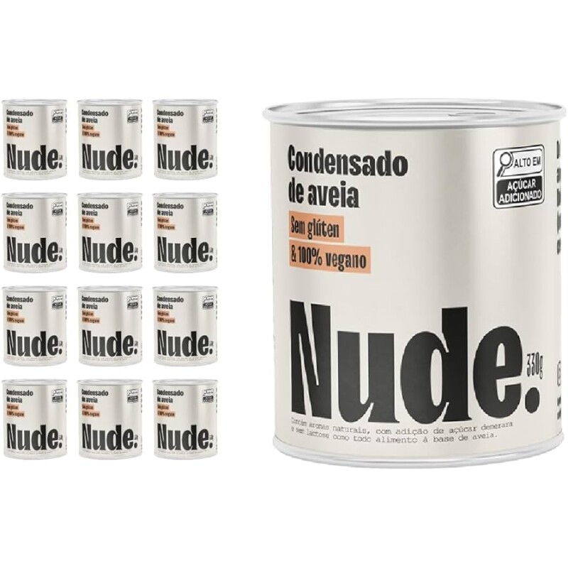 Pack 12 Unidades Nude Leite Condensado de Aveia - 330g