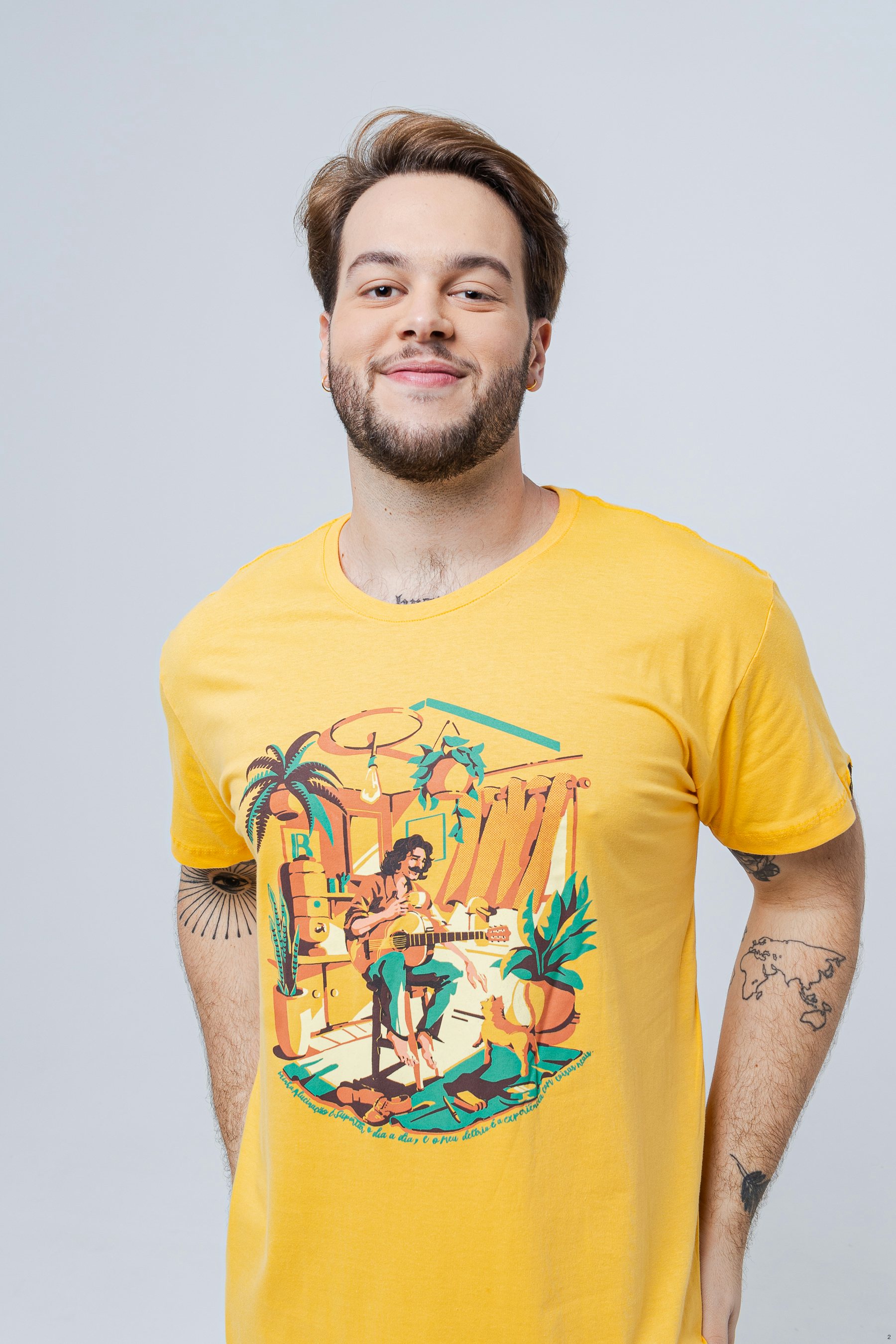 Camiseta Rapaz Latino Americano Música Brasileira Chico Rei - Unissex