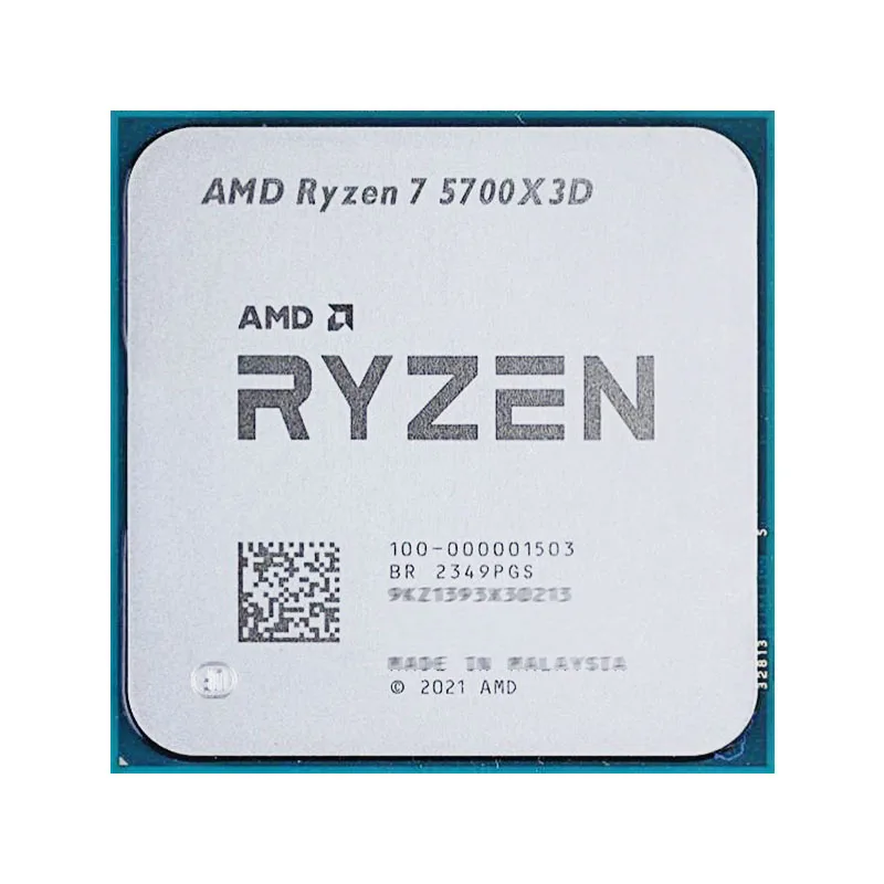 Processador AMD Ryzen 7 5700X3D 3.6 GHz (4.1GHz Max Turbo) Cachê 4MB 8 Núcleos 16 Threads AM4 Vídeo Integrado - 100-100001503WOF