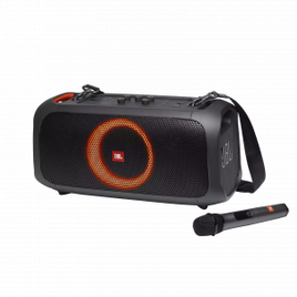 Caixa de Som JBL Partybox On-The-Go com Bluetooth, Luzes e Microfone sem Fio 100W