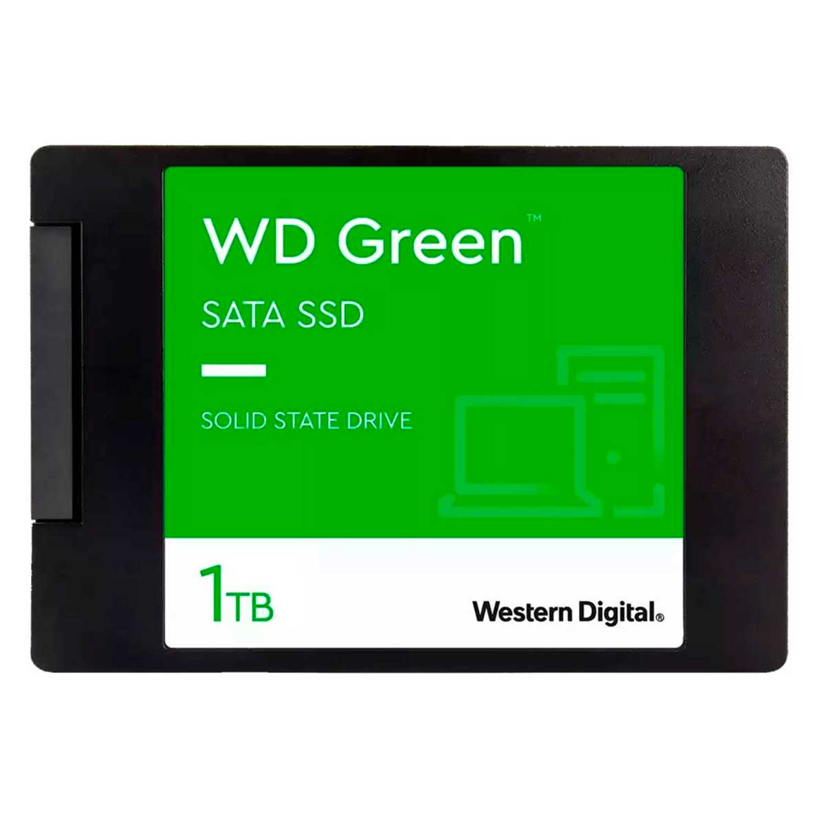 SSD SATA WD Green 1TB 2.5&quot; Leitura: 545MB/s e Gravação: 550MB/s Preto - WDS100T3G0A