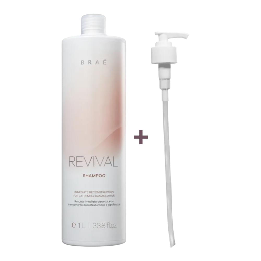 Kit Braé Revival Shampoo 1L + Pump