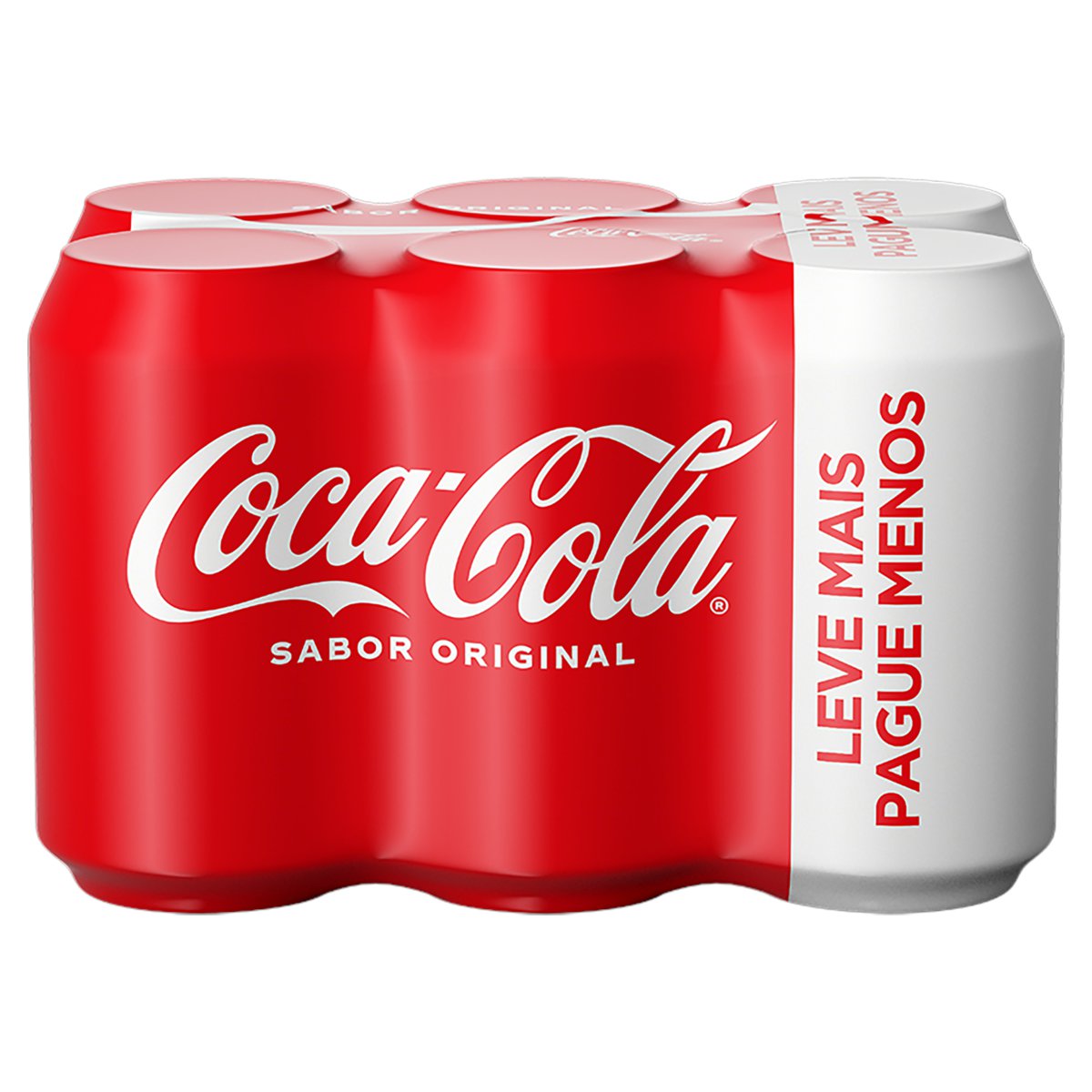 Pack Refrigerante Coca-Cola Original Lata 6 Unidades 350ml