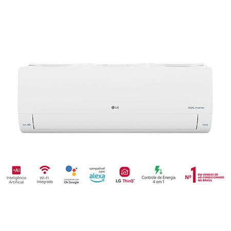 Ar-Condicionado LG Dual Inverter Voice +AI 12.000 BTU Quente/Frio 220V S3-W12JA33B