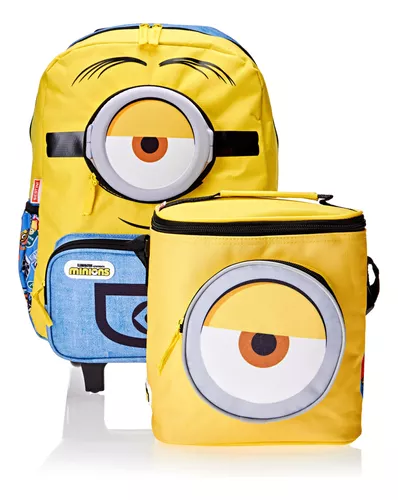 Kit Mochila De Rodinha E Lancheira Minions X Grande Sestini