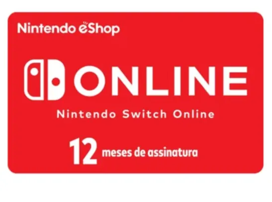 Giftcard Nintendo Switch Online - 12 MESES