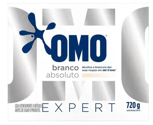 Sabão em Pó Omo Branco Absoluto Expert sem Perfume 720g