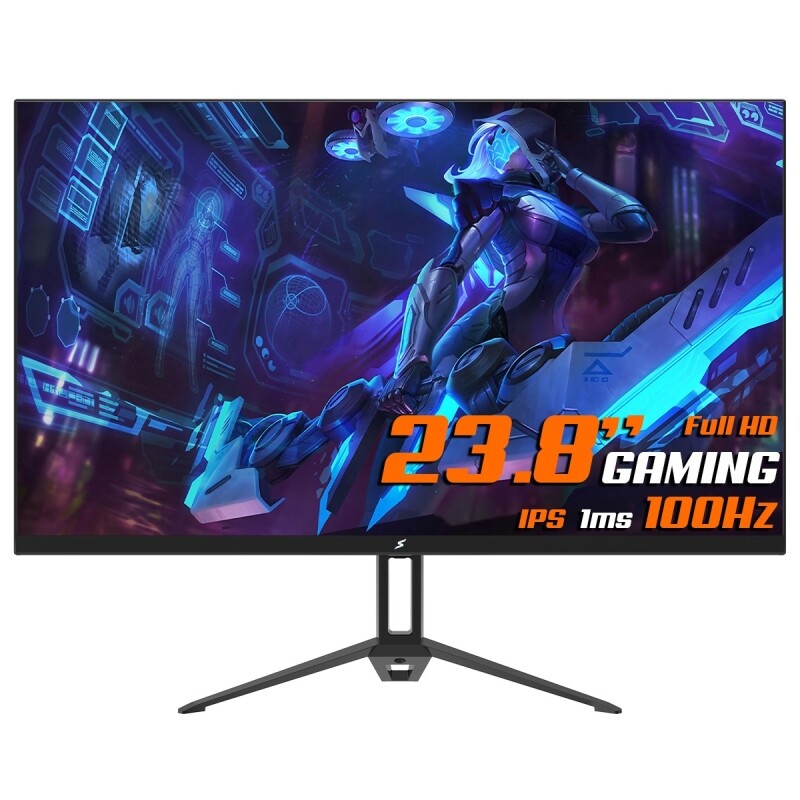 Monitor Gamer SuperFrame View 23.8" FHD IPS 1ms 100Hz HDMI/VGA - SFVFB-24100-FHD