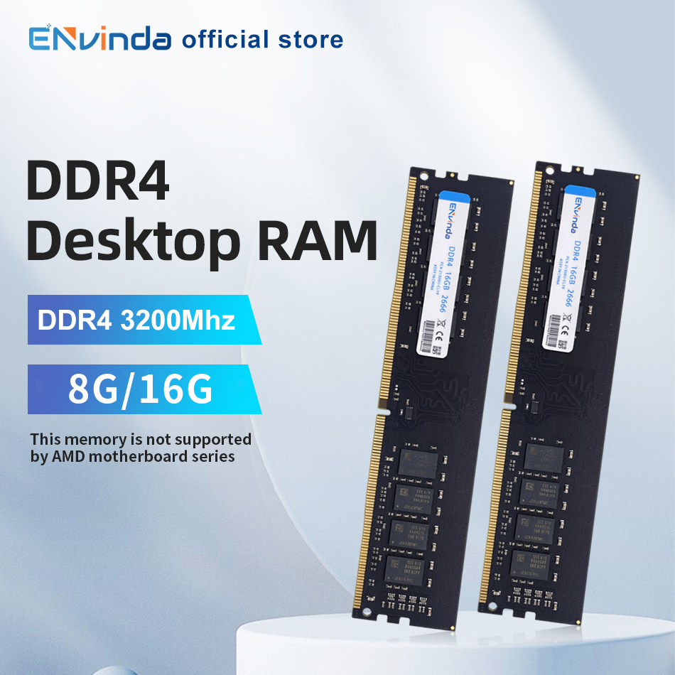 [Tx inclusa] Memória Ram Envinda 32GB (4*8GB) 3200MHz , Sem suporte AMD