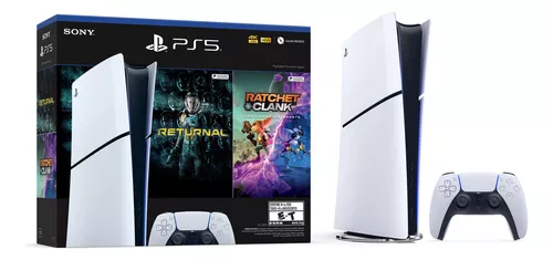 Console edição digital Sony Playstation 5 Ps5 Slim de 1 TB para console Ratchet & Clank Rift Apart Returnal