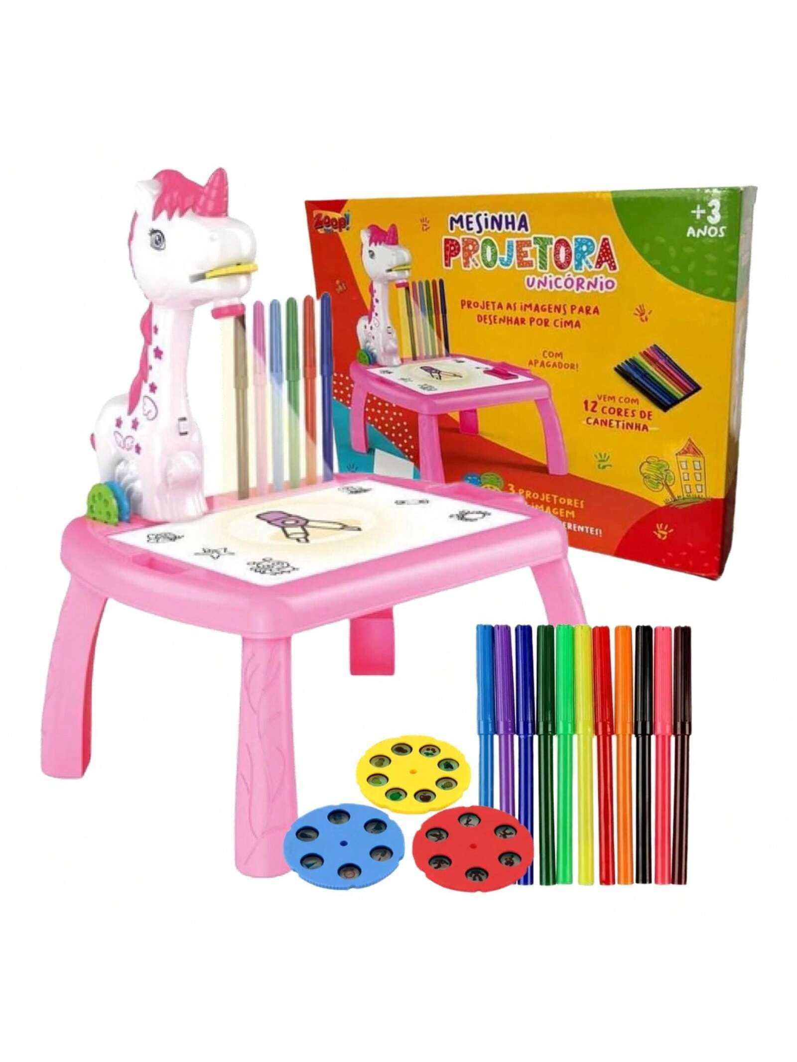 Mesinha Unicórnio Pintura Projetor de Imagens