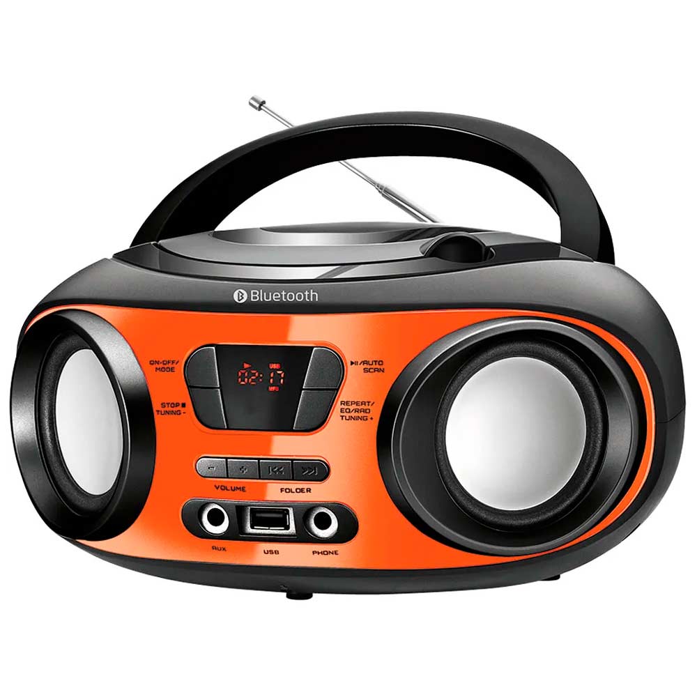 Rádio Portátil Mondial Up Bluetooth CD Player USB - BX-18