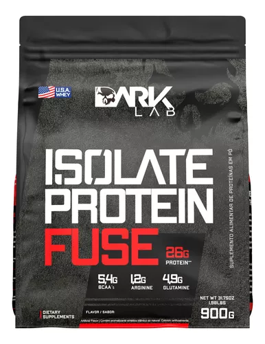 Whey Isolate Protein Fuse Refil 900g Dark Lab - Mp Importad Sabor Morango