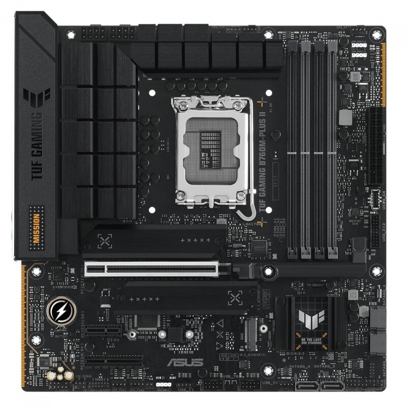 Placa Mãe Asus TUF Gaming B760M-PLUS II Chipset B760 Intel LGA 1700 mATX DDR5 90MB1HD0-M0EAY0