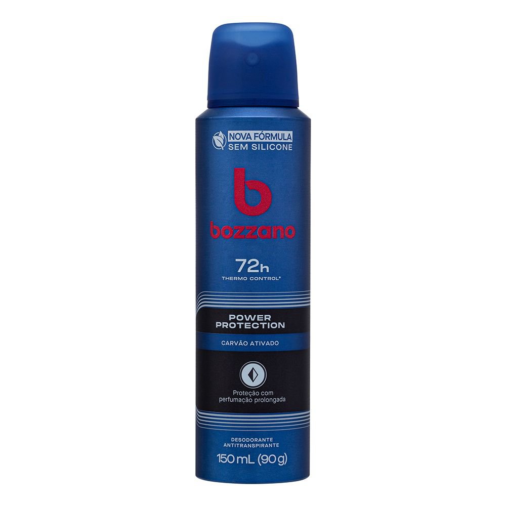 (Leve dois pagando R$5,89 cada, total R$11,79) Desodorante Bozzano Power Protection Carvão Ativado Aerosol 90g