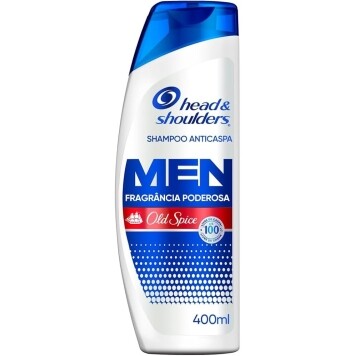 Head & Shoulders Shampoo Anticaspa Fragrância Poderosa Old Spice 400 ml