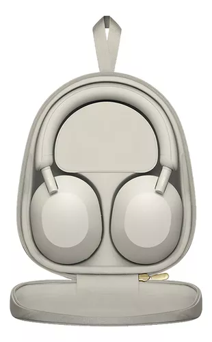 Headphone Sony WH-1000XM5 Sem Fio com Cancelamento de Ruídos Platinum Silver