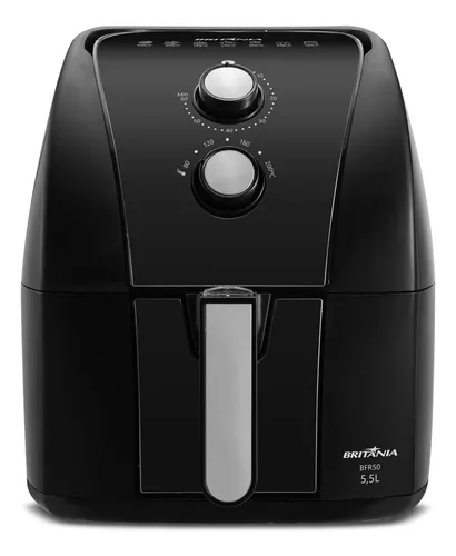 Air Fryer Britânia 5,5l Antiaderente Redstone 1500w Bfr50 Cor Preto 110V