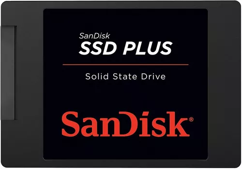 (CC Santander 10x) Disco sólido interno SanDisk SSD Plus SDSSDA-1T00-G27 1TB preto