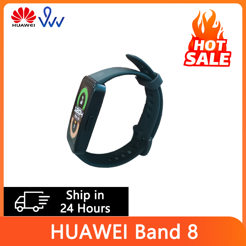 HUAWEI-Banda Inteligente 8 Smartband de Freqüência Cardíaca Todo o dia Oxigênio no Sangue Tela AMOLED 1,47 '' B