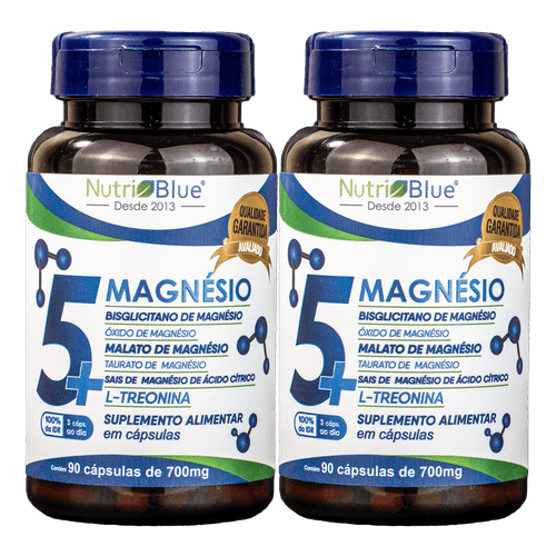 5+ Magnésio Nutriblue: 2 Frascos