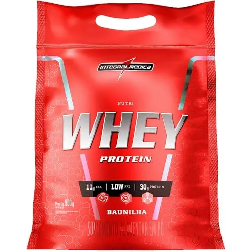 Integralmédica - Hipercalórico Nutri Whey Protein Pouch - 900g - Baunilha