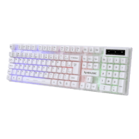 Teclado Gamer Neologic Infinite Play White Semi Mecânico Abnt2 Rainbow Branco - Ifnt-wt