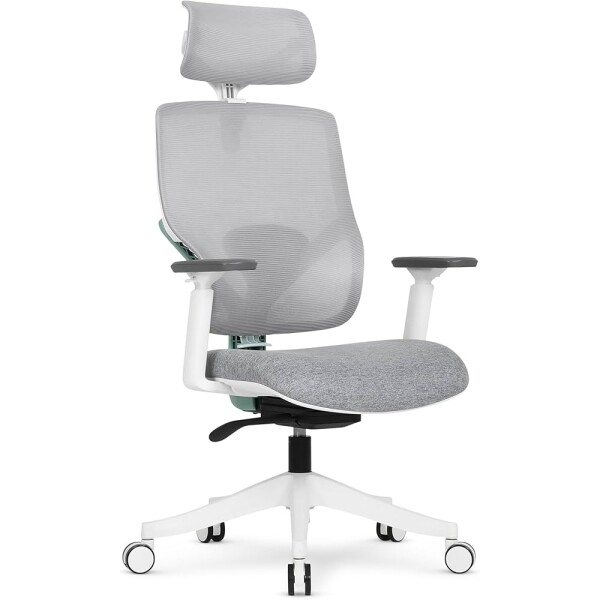 Cadeira Office DT3 Yura Ergonômica em Mesh DT3Vintex-Y+Tecido DT3 UltraSoft