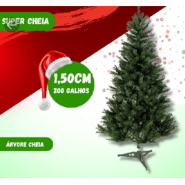 Árvore de Natal 1.50m 237 Galhos