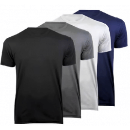 Kit 4 Camisas Básicas Poliéster