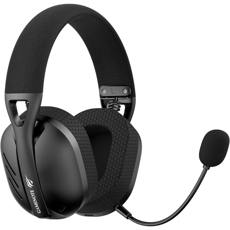 Fone de Ouvido Headset Gamer Havit Fuxi-H3 Black Quad-Mode Com Fio e Sem Fio Wireless 24GHz Bluetooth Cabo USB-C Cabo 35