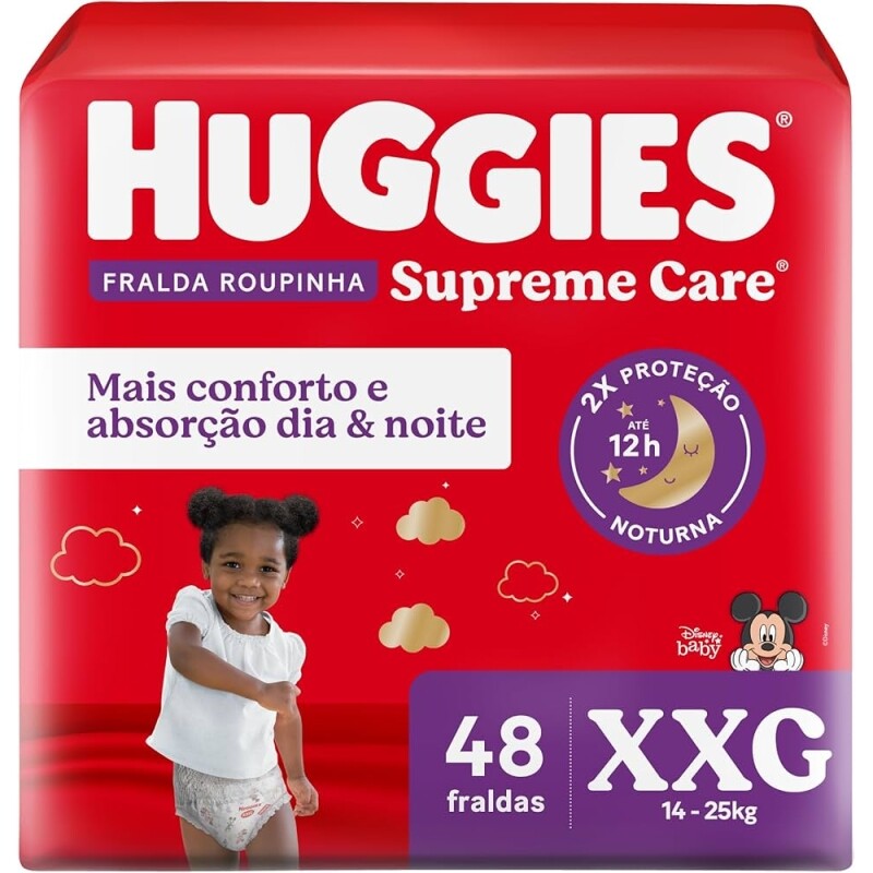 Fralda Huggies Roupinha Supreme Care XXG - 48 Unidades