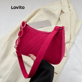 Bolsa de Ombro Lovito Pequena com Corrente para - LNE09129