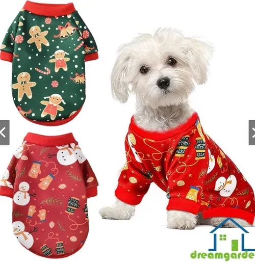 Natal Roupa De Cachorro /Roupa De Verão/Primavera Para Cães Com