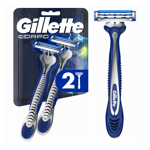 Aparelho De Depilação Corporal Gillette Corpo Descartável - 2 Unidades