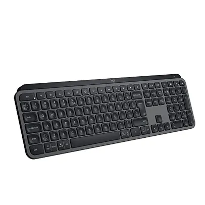 (Prime R$455) Teclado sem fio Logitech MX Keys S com Clique Silencioso, Teclas Programáveis, Iluminação Inteligente, Conexão Bluetooth ou Receptor USB